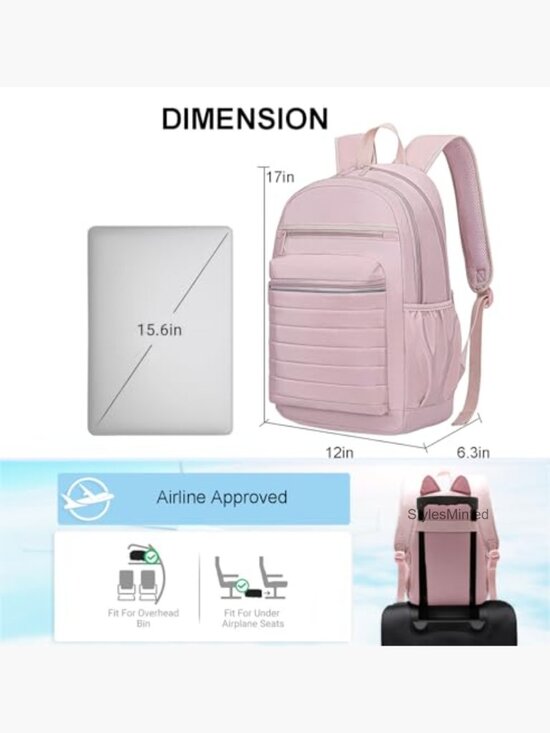Water-Resistant Travel Backpack with Laptop Compartment, Anti-Theft main image 6